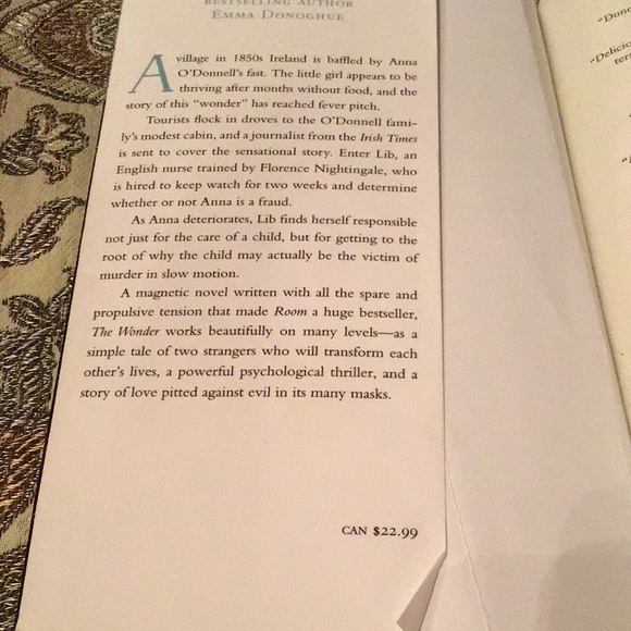 Books by Emma Donoghue The Wonder lrg soft cover & Room paperback award winning - Picture 5 of 12